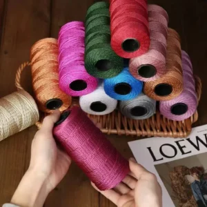 Summer Light Ice Cotton Silk Thread Crochet Yarn for DIY Crafts Bag Hat Shoes Polypropylene Yarn Crochet Thread Cord