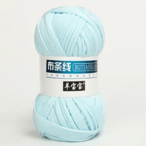Super Soft Polyester Blended T Shirt Yarn Hand Knitting Crochet Handbags Flame Retardant and Recycled Dyed Pattern