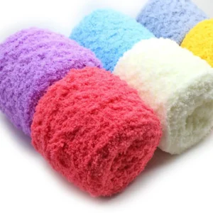 Super Soft Towel Yarn Fancy Fur Yarn Super Warm Puffy Chenille Yarn