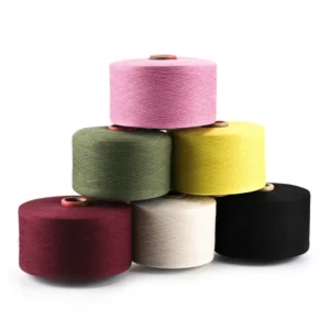 Sustainable 21s Recycled Cotton Yarn Eco Friendly Open End Yarn for Knitting Socks Towel Gloves Weaving Multiple Colors Factory
