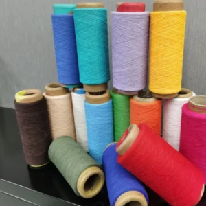 Various Colors 12s Recycled Cotton Polyester Blended OE Yarn Eco friendly Anti static Melange Yarn for Knitting Sewing Crochet