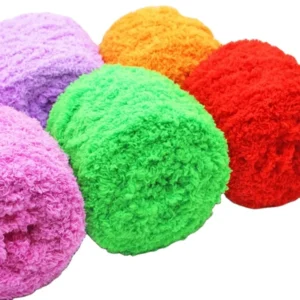 Various Colors Soft Polyester Fancy Crochet Coral Fleece Yarn for Knitting Crochet