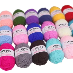 WUGEYA4 Fancy 4 Ply 100% Acrylic Yarn Dyed Anti-Pilling Ring Spun Baby Crochet Woven Doll Blanket Yarn Stock