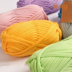 Weaving Yarn Hilo De Trapillo Para Tejer a Crochet En Rollo Knitting Blended 100% Polyester T Shirt Yarn for Crochet Bags