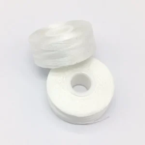 Wholesalers White Side Less Size L 70D 2 Pre Wound Bobbins Spun Polyester Sewing Bobbin Thread for Embroidery Machine 144pcs box